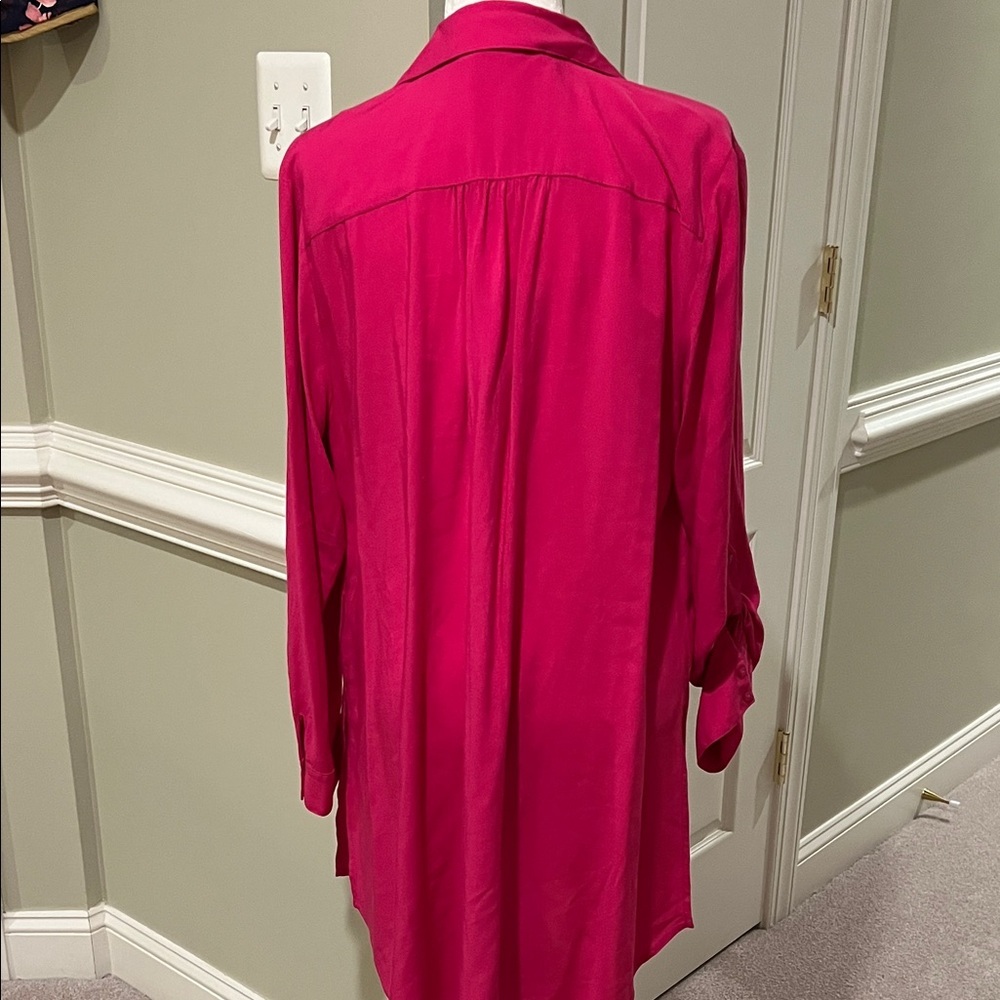 Inc International Concepts Fuchsia Button-Down Sh… - image 2